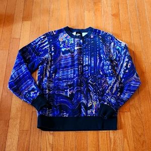 Women's Nike loose fit purple black sweatshirt